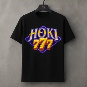 Kaos Hitam Logo Hoki777